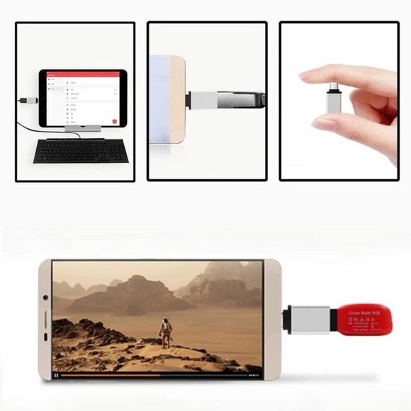 🆕Silver Type C To USB Adapter Converter Connector Plug - Picture 7 of 8